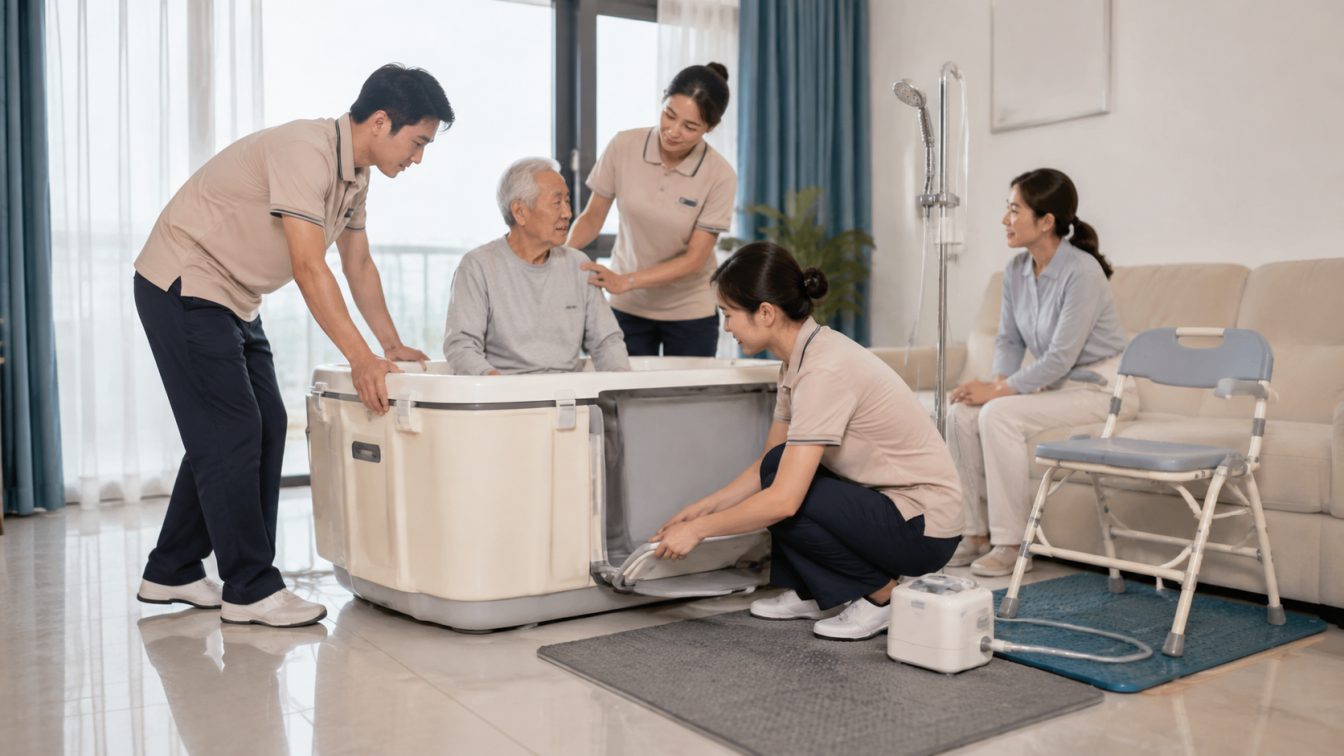 建湖县还在为老人洗澡发愁？